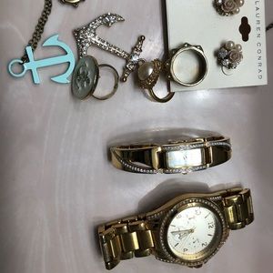 Gold jewelry lot